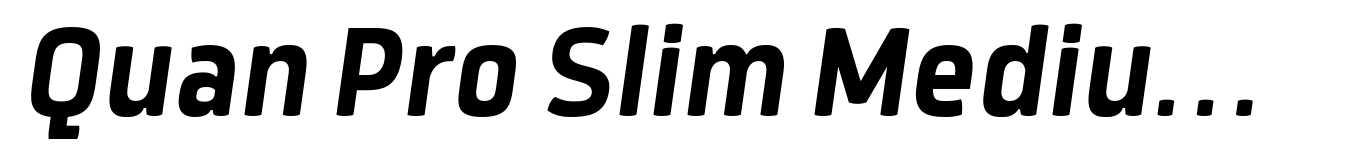 Quan Pro Slim Medium Italic